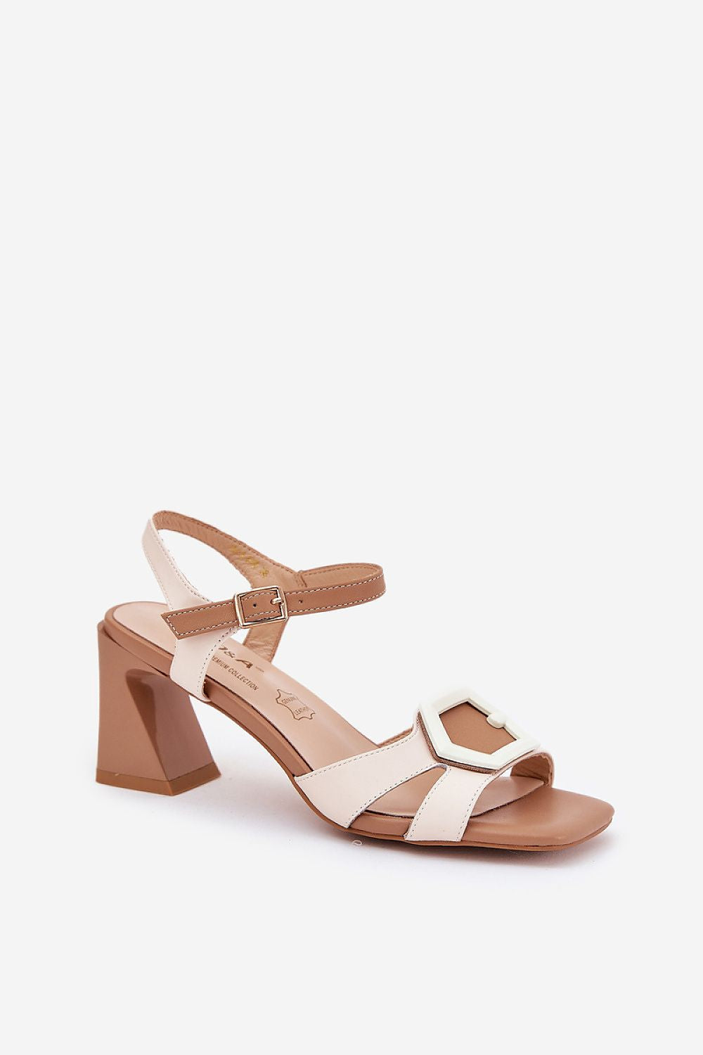  Sandale cu toc model 210692 Step in style 