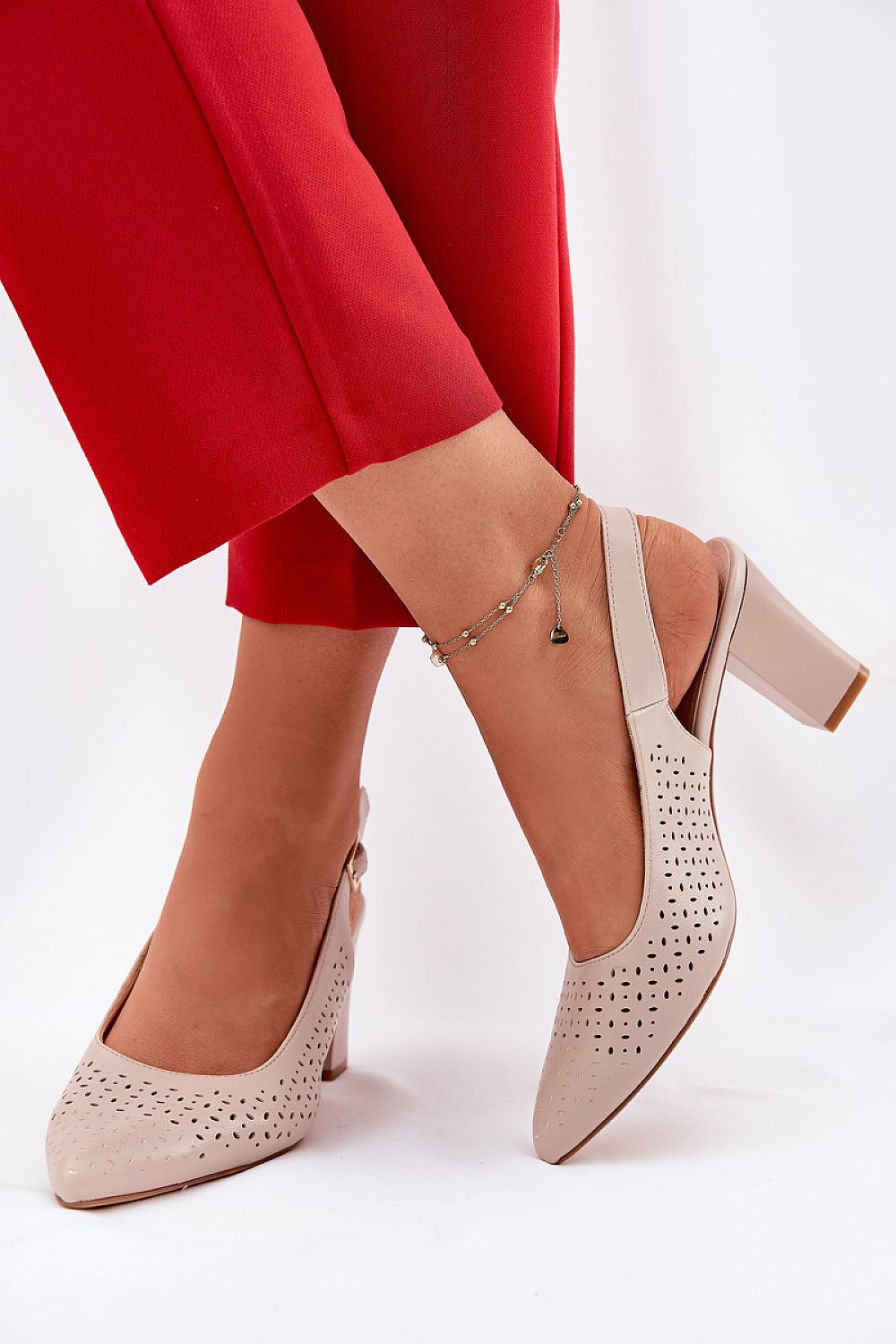  Sandale cu toc model 211940 Step in style 