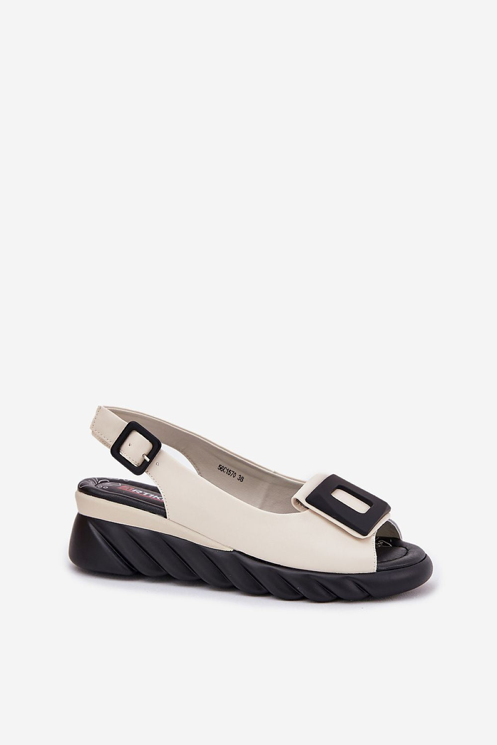  Sandale cu talpă tip pană model 212716 Step in style 