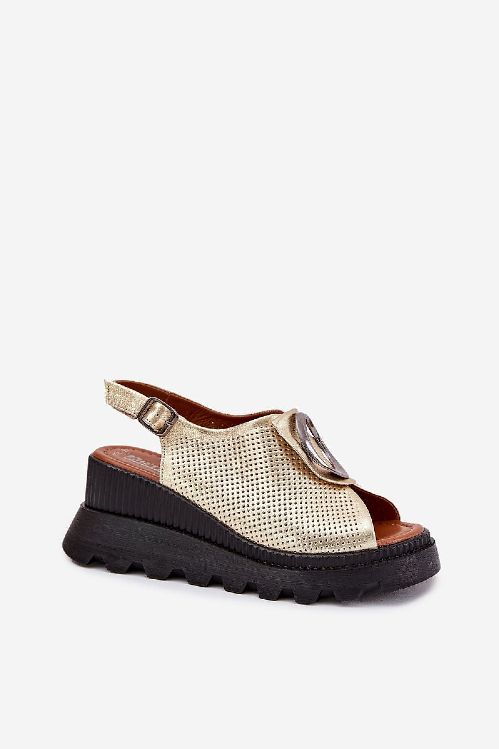  Sandale cu talpă tip pană model 213004 Step in style 