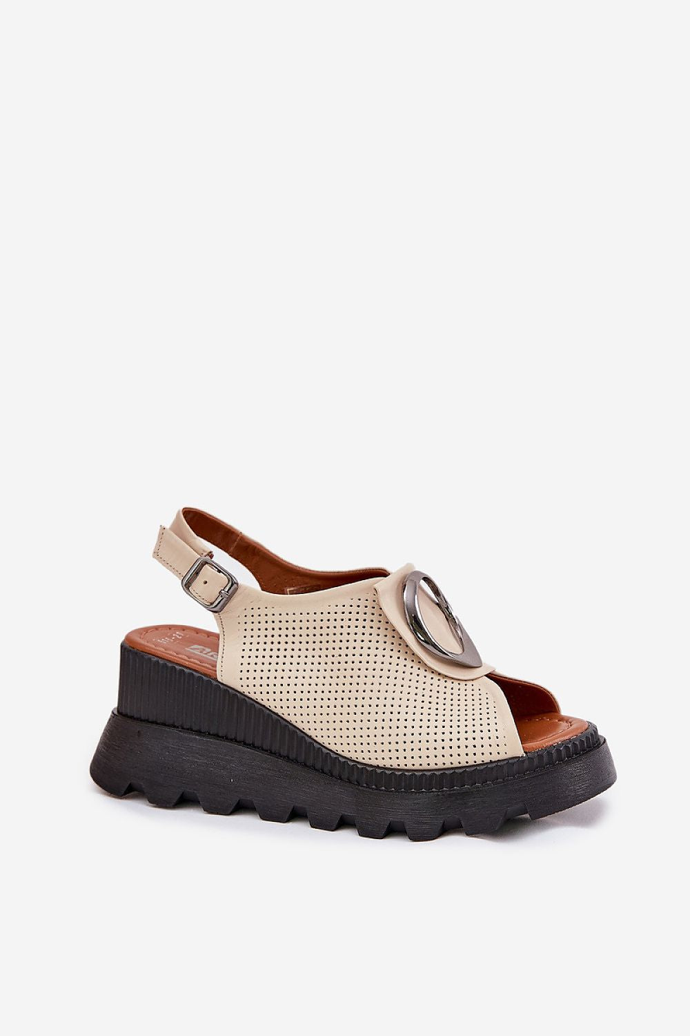  Sandale cu talpă tip pană model 213005 Step in style 