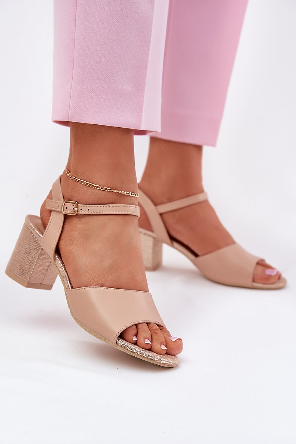  Sandale cu toc model 213011 Step in style 