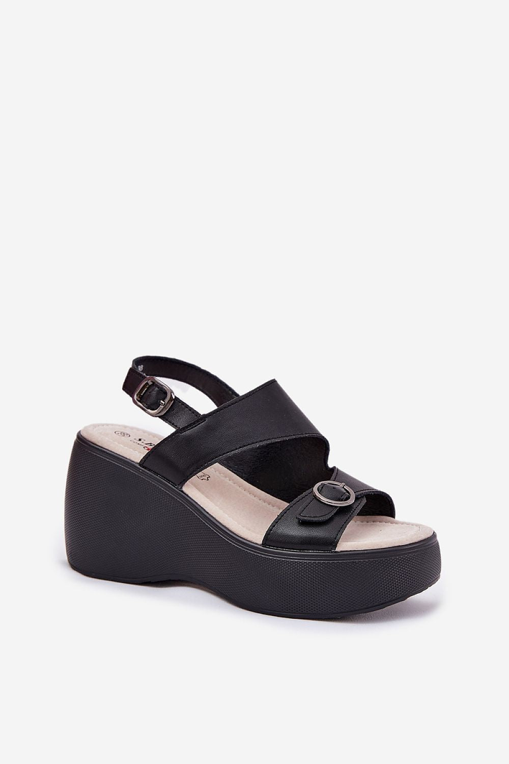  Sandale cu talpă tip pană model 213459 Step in style 