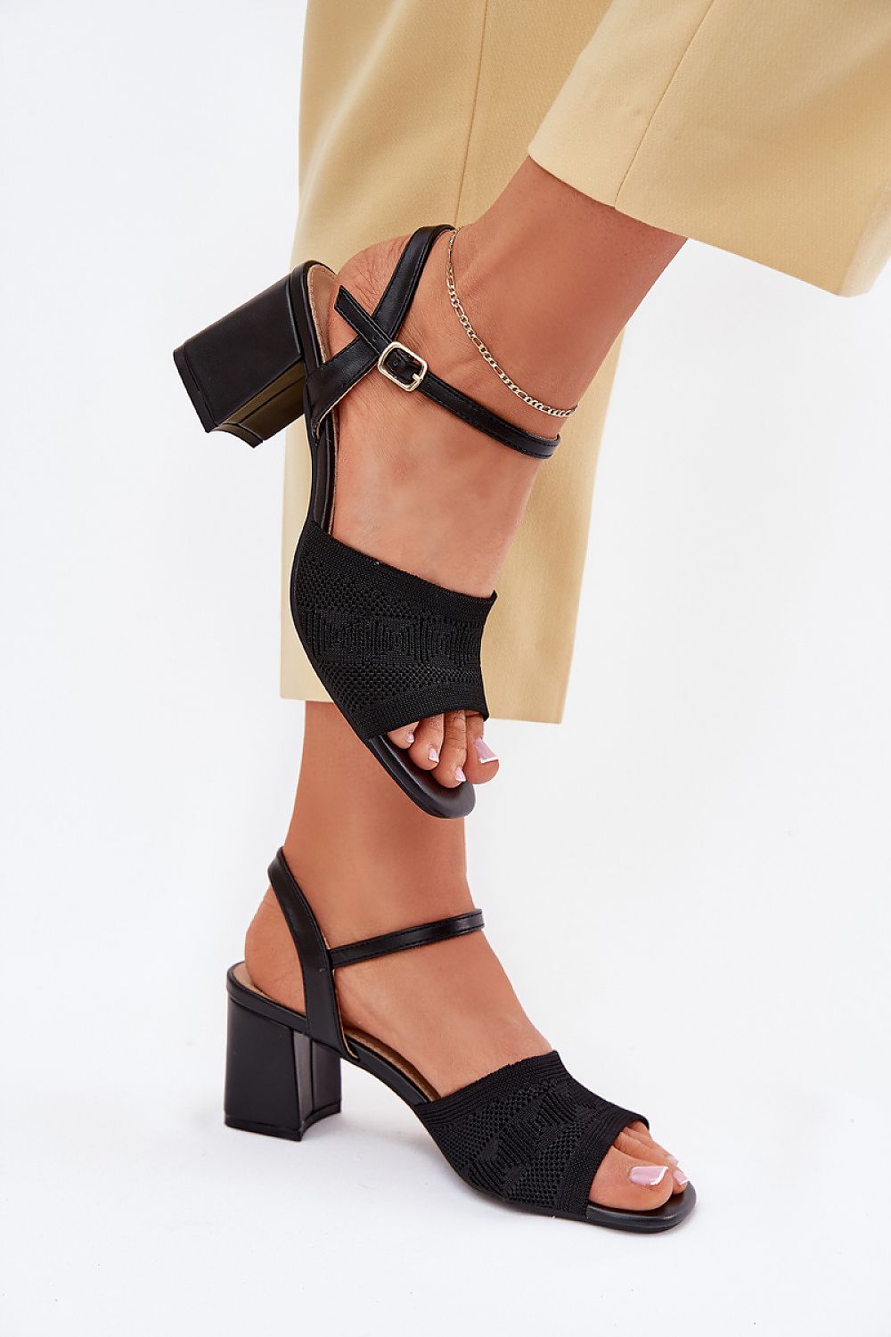  Sandale cu toc model 214686 Step in style 