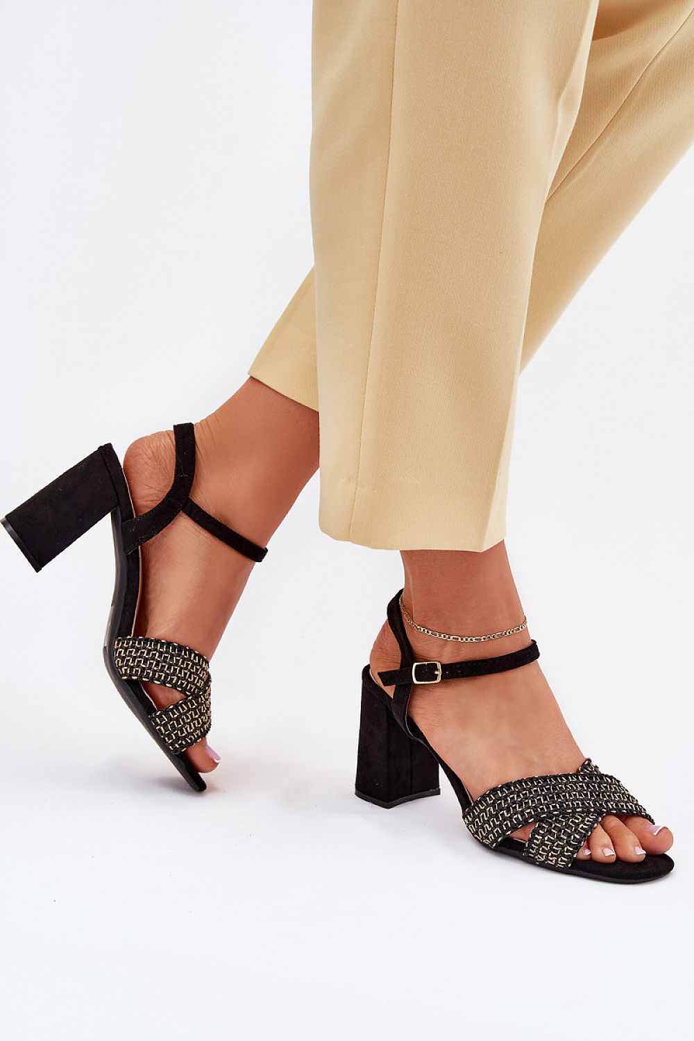  Sandale cu toc model 214687 Step in style 