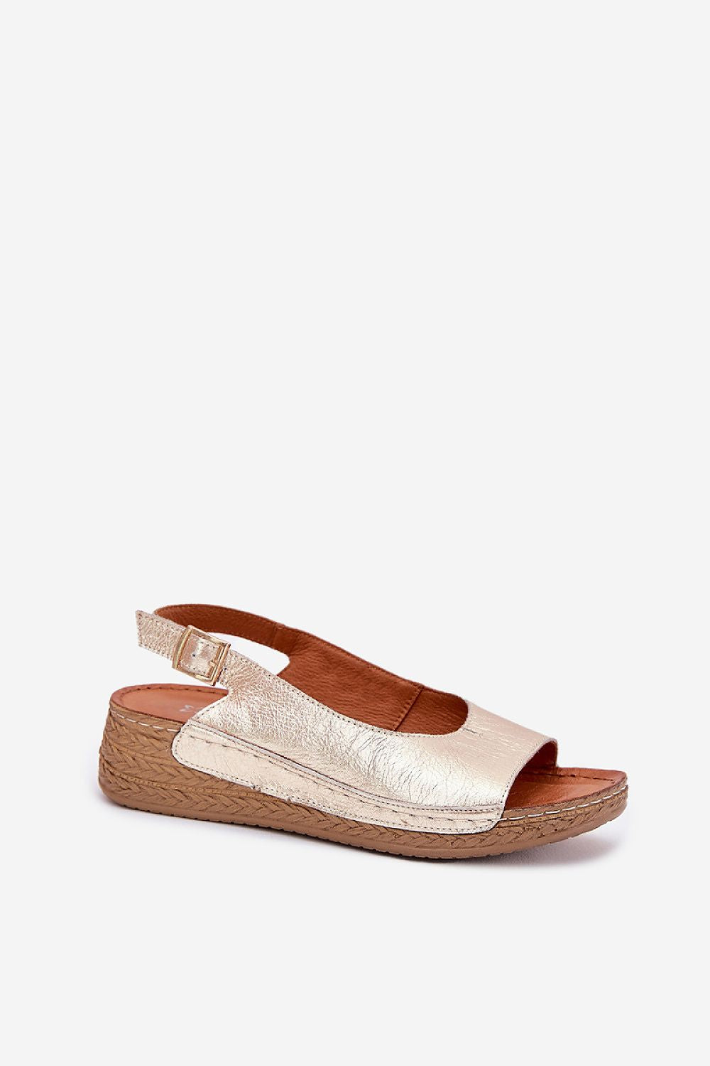  Sandale cu talpă tip pană model 215019 Step in style 