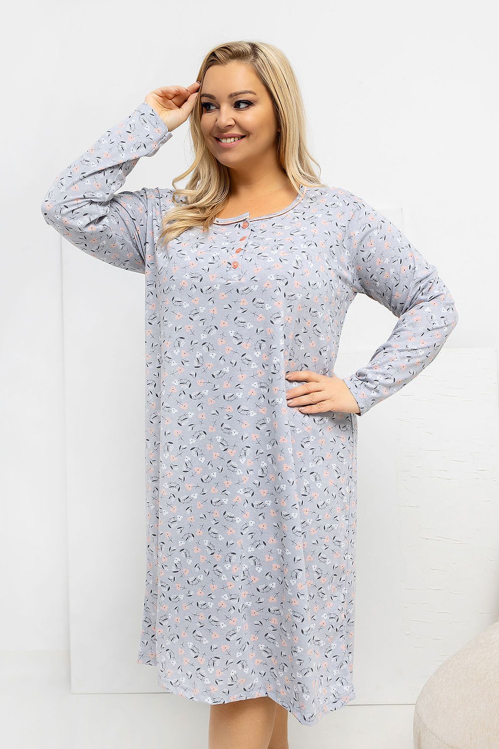  Cămașă de noapte Plus Size model 223307 Forever Pink 