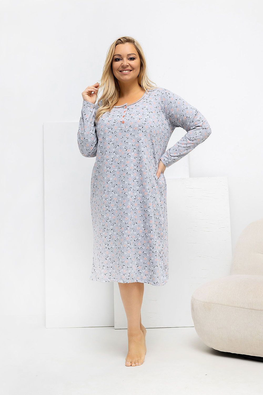  Cămașă de noapte Plus Size model 223307 Forever Pink 