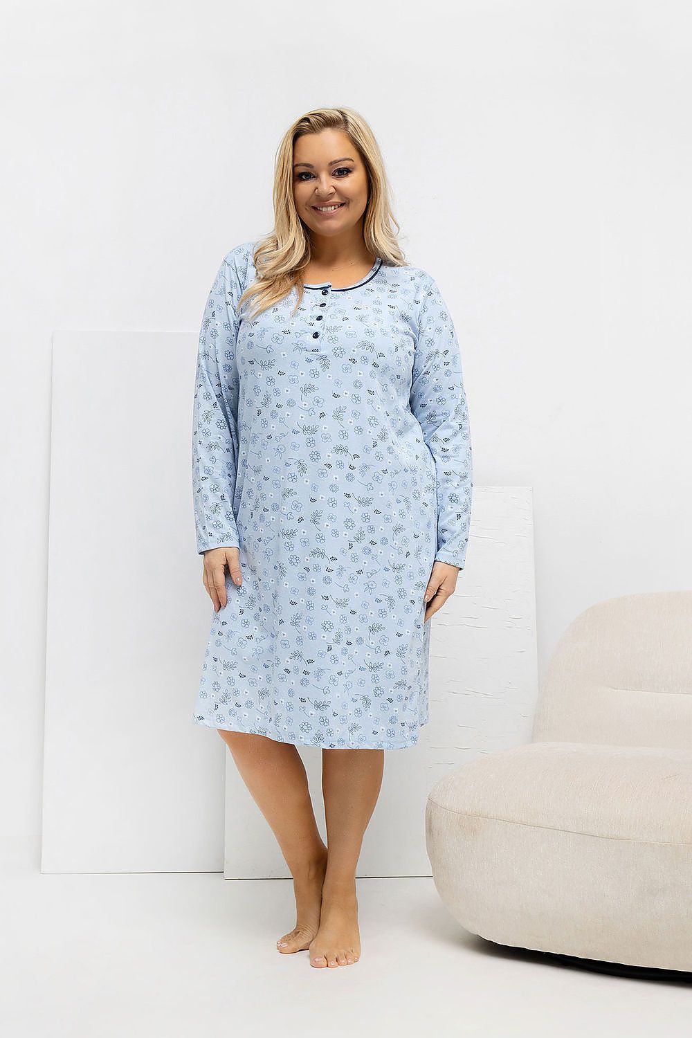  Cămașă de noapte Plus Size model 223308 Forever Pink 