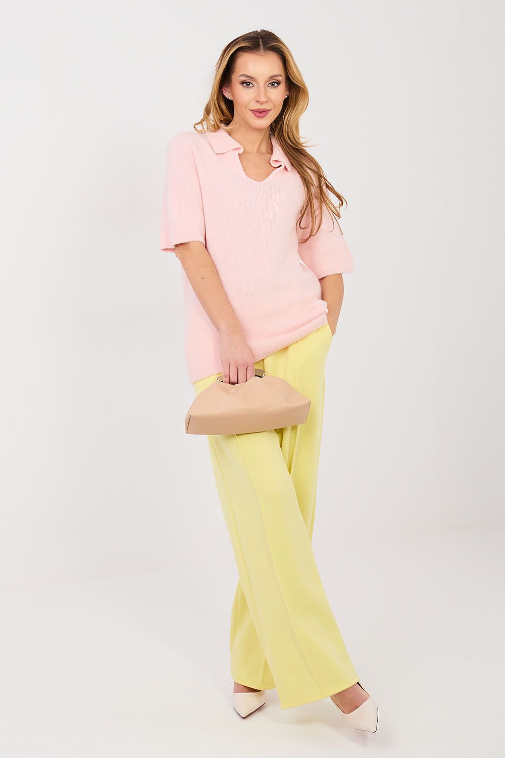  Pulover cu mânecă scurtă model 224866 Italy Moda 