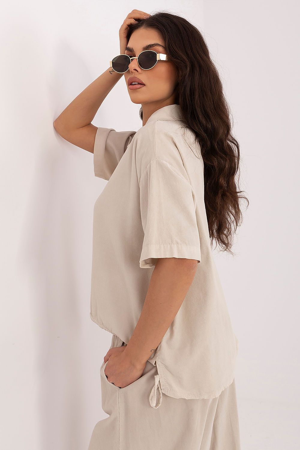  Cămaşă cu mânecă scurtă model 226019 Italy Moda 