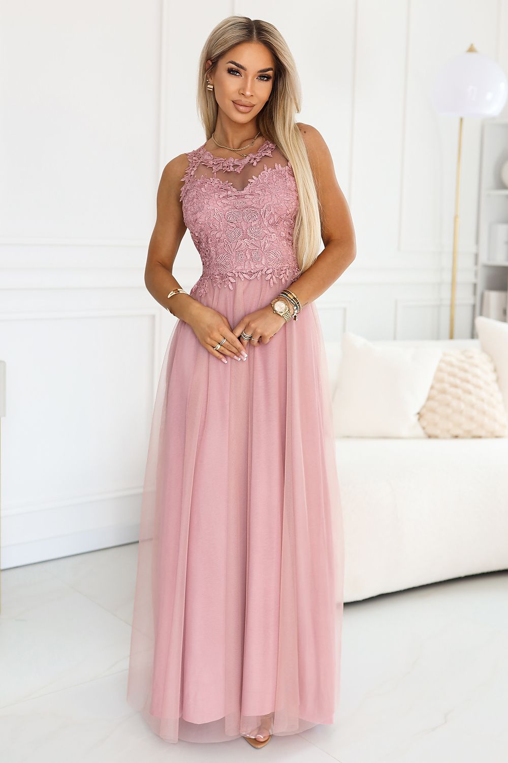  Rochie lungă model 227104 Numoco 