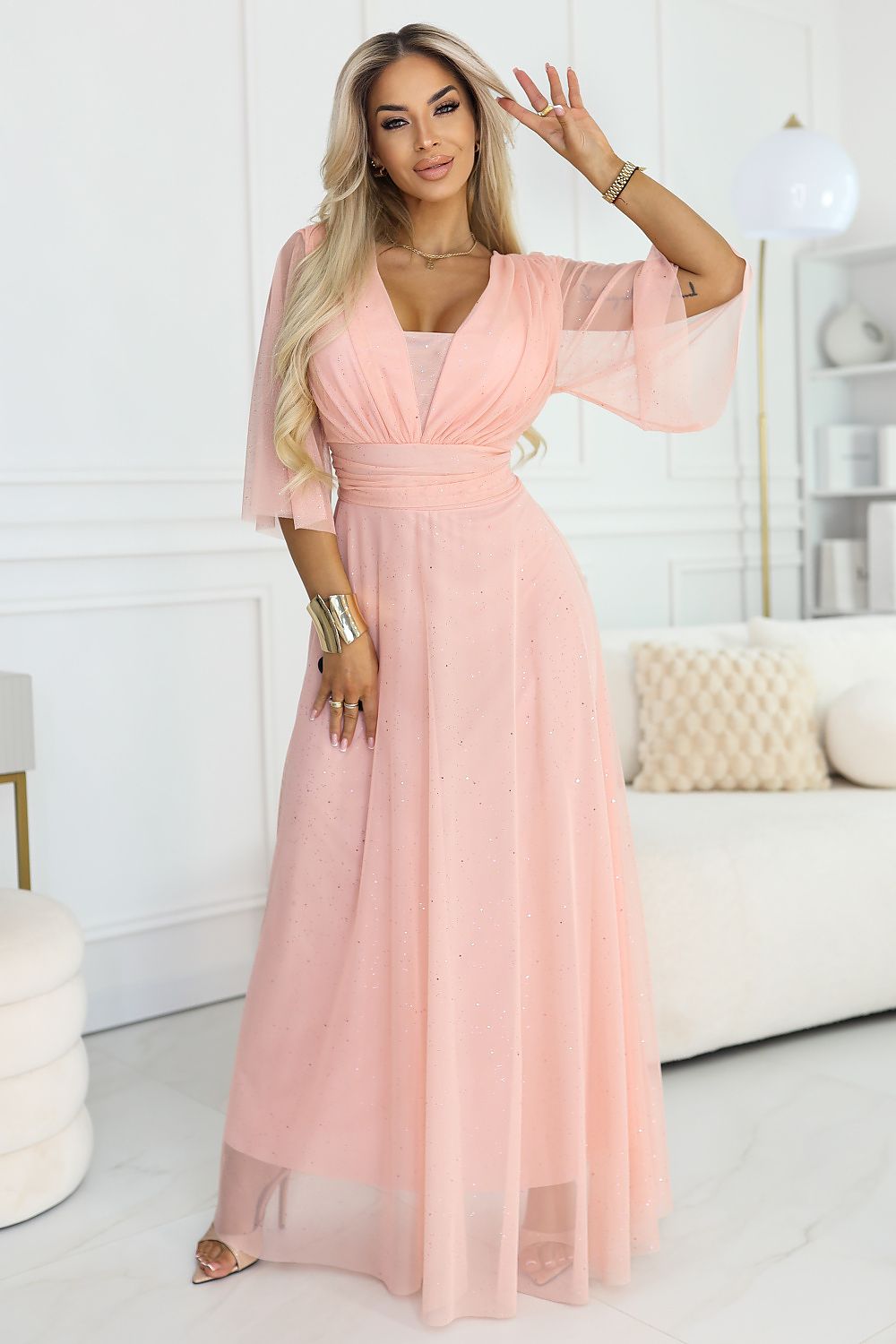  Rochie lungă model 227117 Numoco 