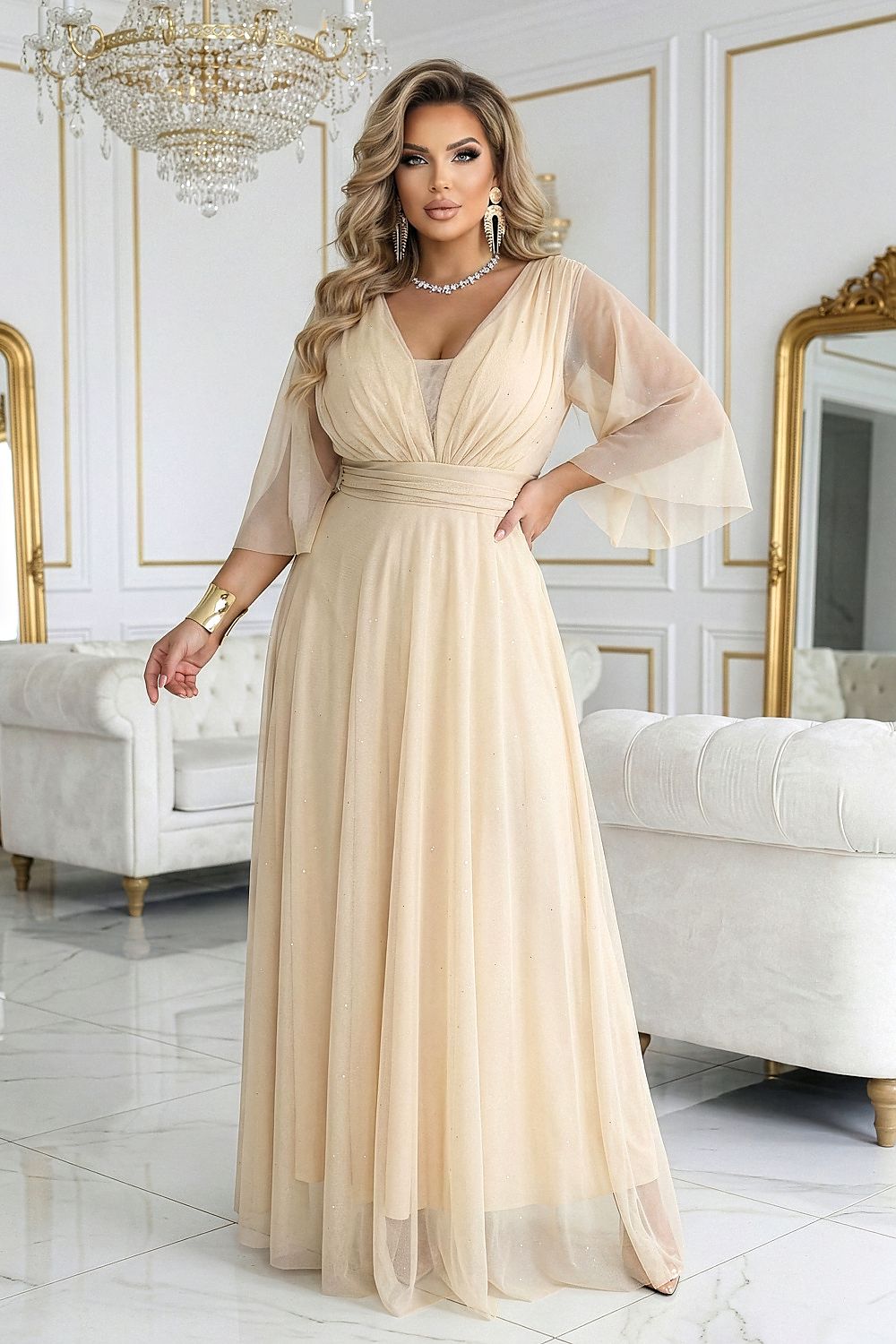  Rochie lungă model 227124 Numoco 