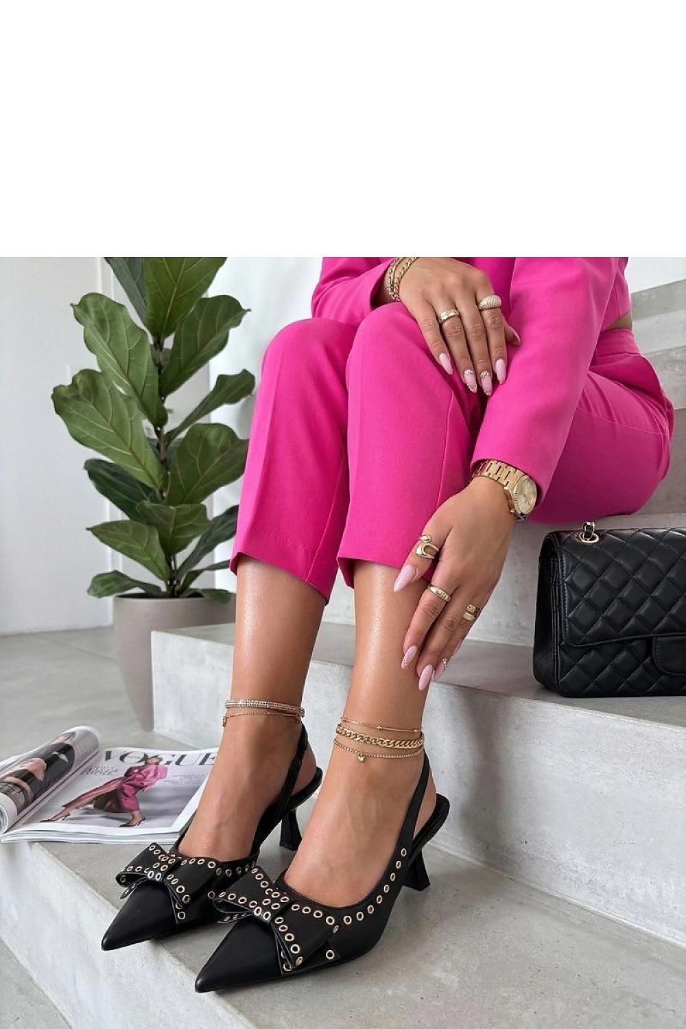  Pantofi cu toc subţire (stiletto) model 227749 Solea 