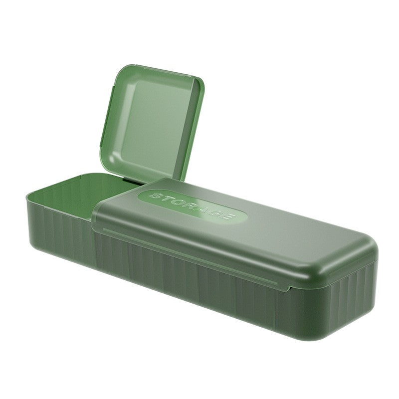 Cutie Organizatoare pentru Cabluri, din Plastic, 28 x 9 x 6 cm, Verde