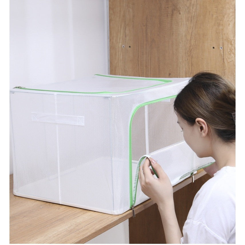 Cutie de Depozitare, Flippy, pentru Camera Copiilor, 66L, din PVC, Model Sirena, 50 x 40 x 33 cm, Transparent