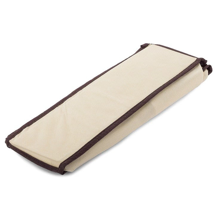 Cutie De Depozitare, Pentru Lenjerie, Sosete Si Sutiene, Material Textil, 7 Compartimente, 32 x 32 x 10 cm, Culoare Bej