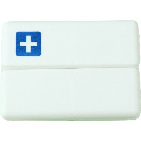 Cutie depozitare medicamente, 7 compartimente sigilate individual, pliabila, portabila, Alb/Albastru