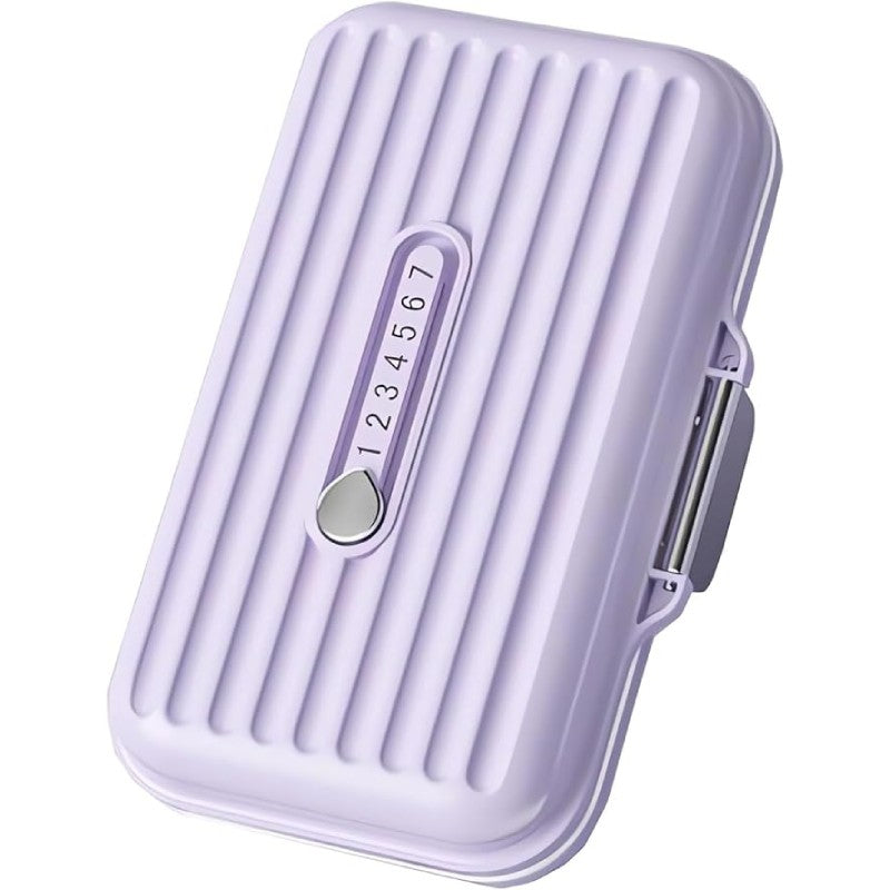 Cutie Medicamente, Mov, 7 Compartimente, Portabila si Compacta, 11x7.2x3.5 cm, Ideala pentru Uzul Cotidian