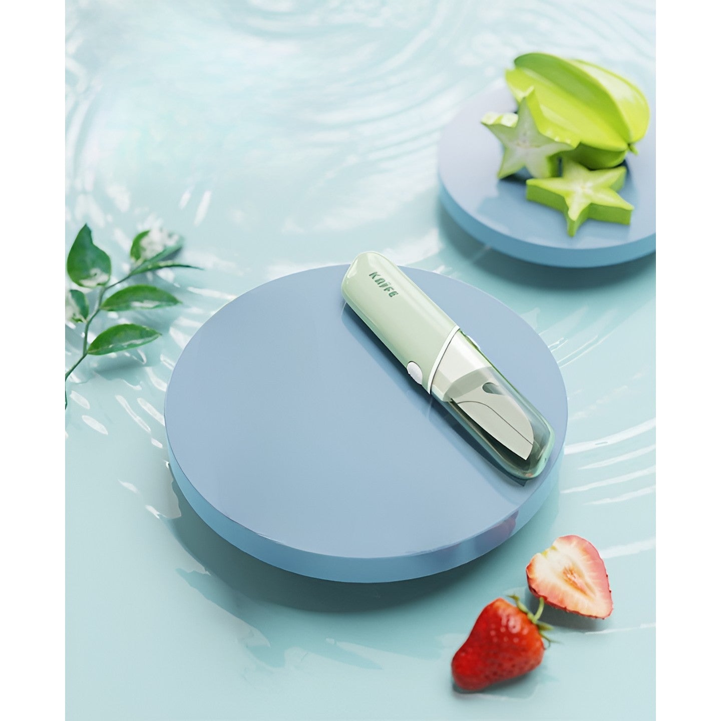 Cutit de Fructe Multifunctional, Razatoare, Curatator Fructe-Legume, Deschizator de Sticle, 18.1x3.8x2cm, Verde