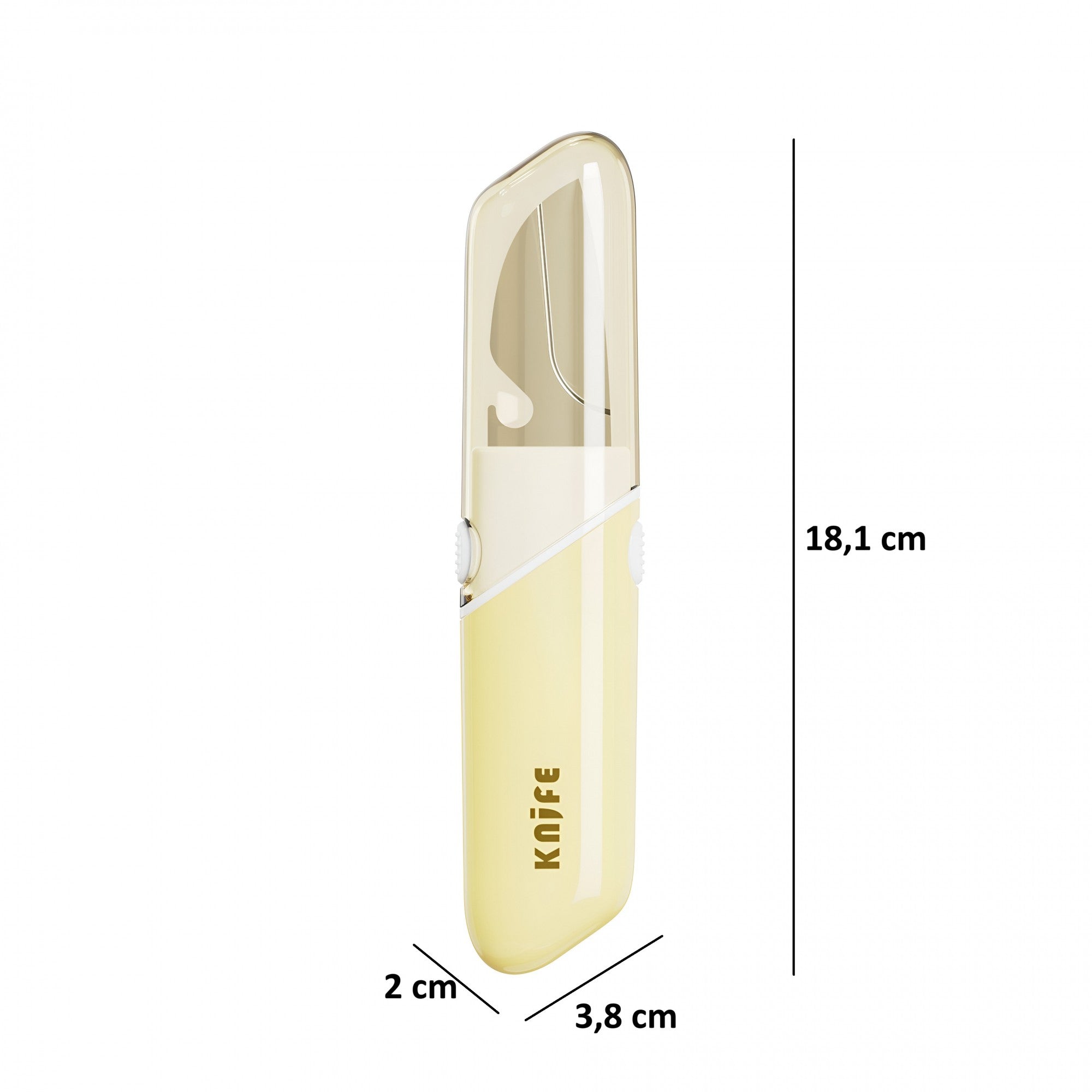Cutit de Fructe Multifunctional, Razatoare, Curatator Fructe-Legume, Deschizator de Sticle, 18.1x3.8x2cm, Galben
