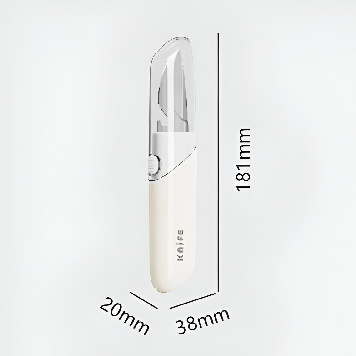 Cutit de Fructe Multifunctional, Razatoare, Curatator Fructe-Legume, Deschizator de Sticle, 18.1x3.8x2cm, Alb
