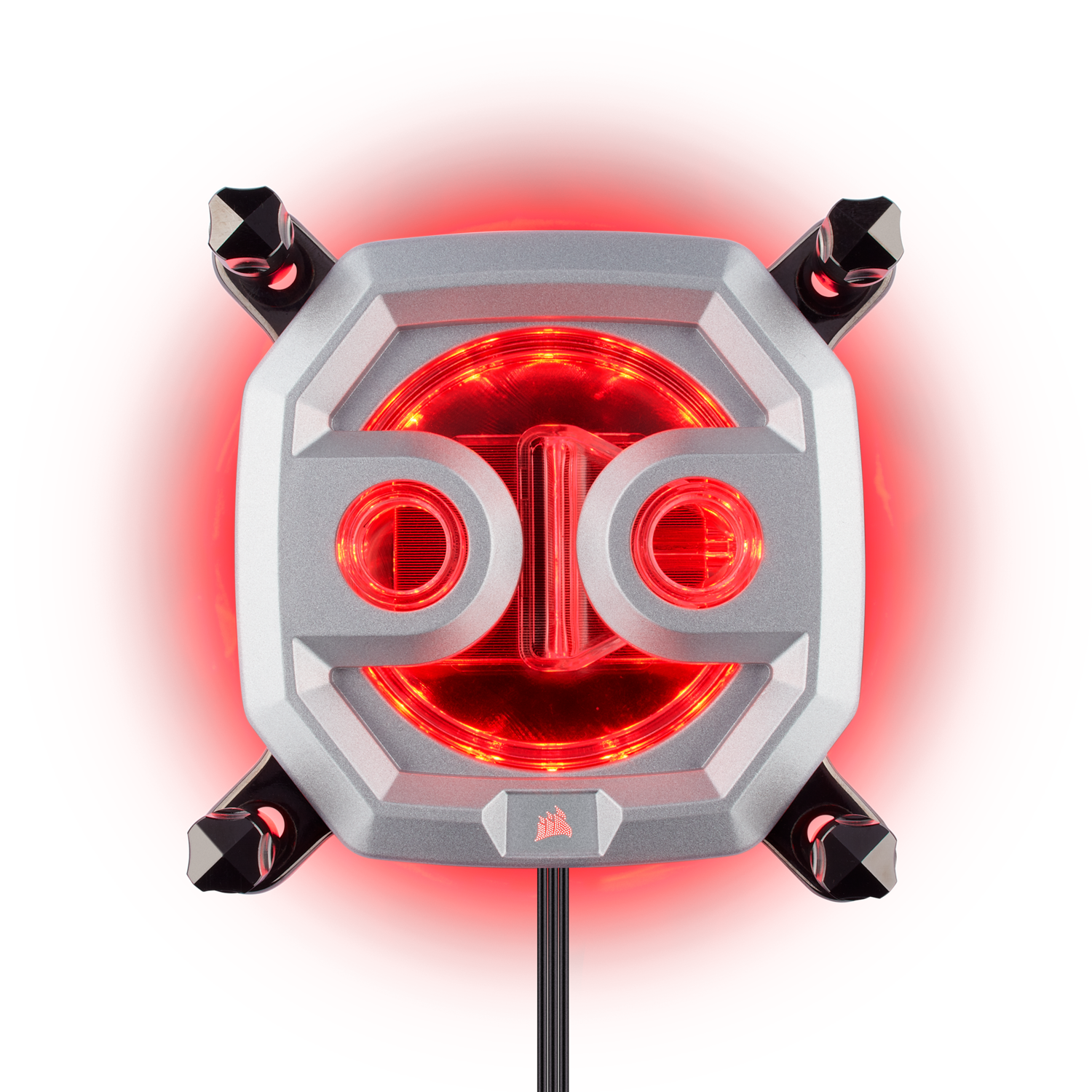 WATER block CORSAIR, filet pt. CPU, skt Intel LGA 2011/2066 AMD sTR4/sTRX4, pt filet G 1/4", luminat RGB, silver, "CX-9010001-WW"