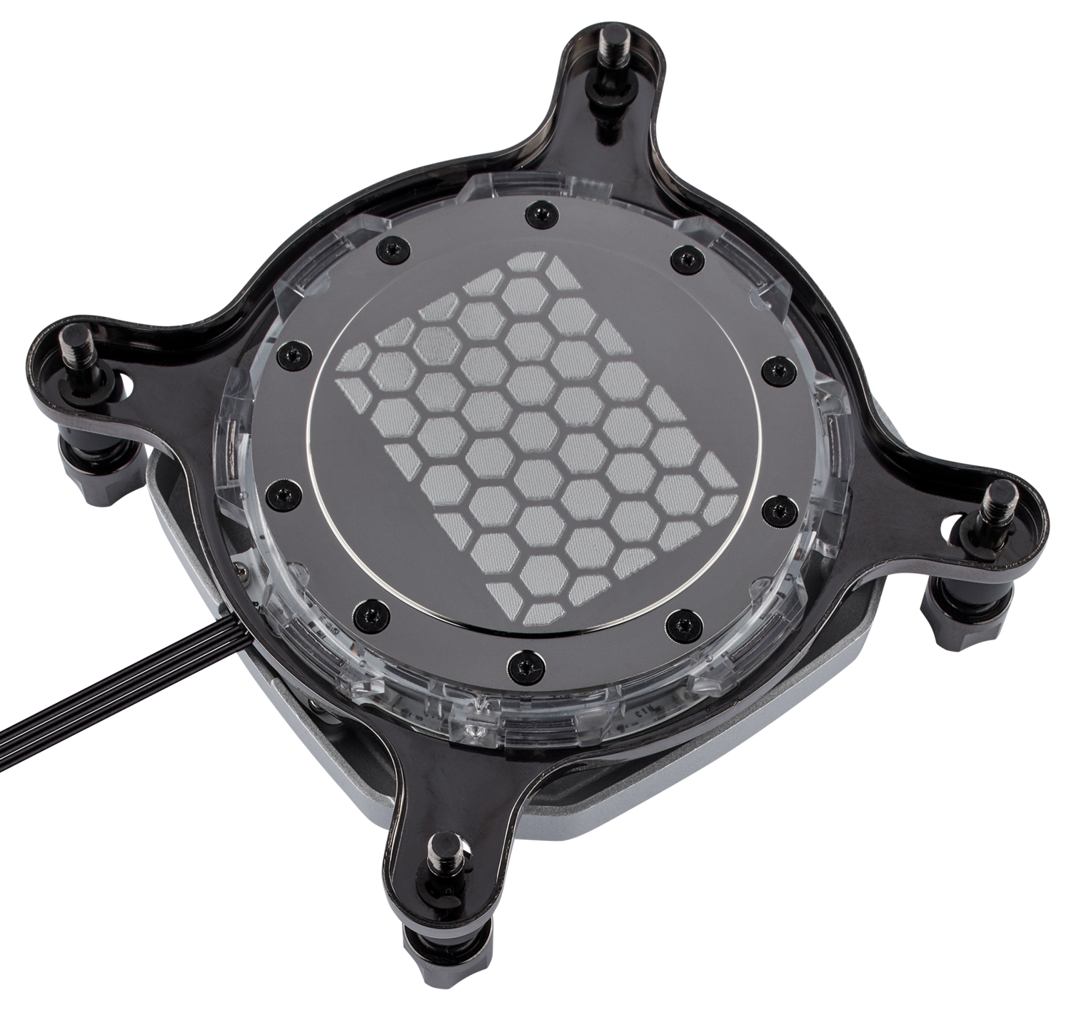 WATER block CORSAIR, filet pt. CPU, skt Intel LGA 2011/2066 AMD sTR4/sTRX4, pt filet G 1/4", luminat RGB, silver, "CX-9010001-WW"