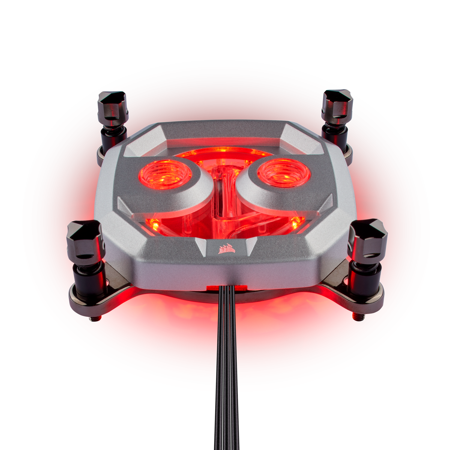 WATER block CORSAIR, filet pt. CPU, skt Intel LGA 2011/2066 AMD sTR4/sTRX4, pt filet G 1/4", luminat RGB, silver, "CX-9010001-WW"
