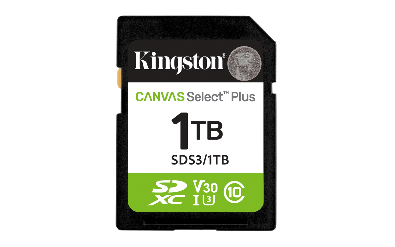 Kingston 1TB SDXC Canvas Select Plus Gen3 150MB/s