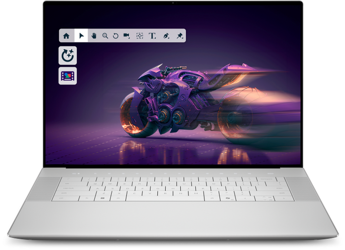 Laptop Consumer DELL 16 Premium DA16250, cu procesor Intel Core Ultra 9 285H, 16.3'' OLED, 64 GB LPDDR5x, 4 TB, NVIDIA GeForc