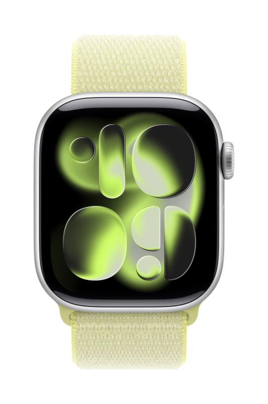 Aw Band 42MM Solo Loop Neon Yellow (Curea pentru Apple Watch 42MM Neon Yellow Sport Loop)