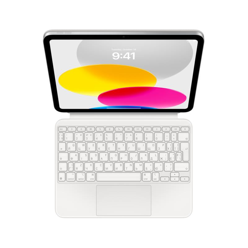 Magic Keyboard iPAD 10 White Ukr (Apple Magic Keyboard Folio for iPad (a16) - Ukrainian)