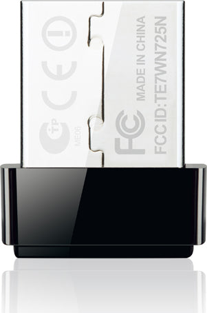 ADAPTOR RETEA TP-LINK NANO, extern wireless 2.4 GHz, USB 2.0, port, 150 Mbps, antena interna x 1, "TL-WN725N"