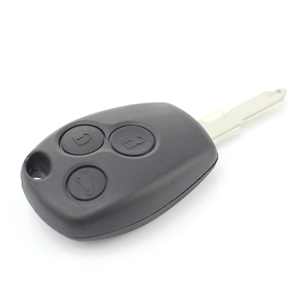 Dacia / Renault - Carcasa cheie cu 3 butoane si suport baterie din inox