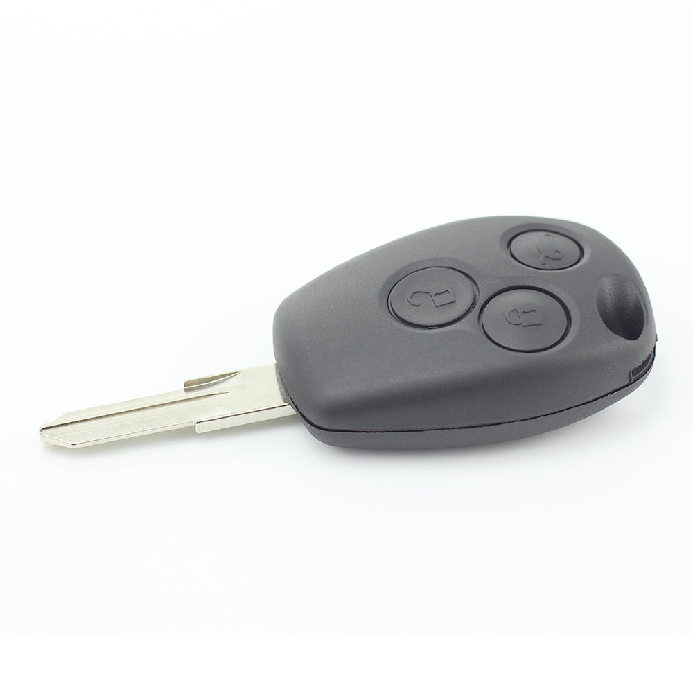 Dacia / Renault - Carcasa cheie cu 3 butoane si suport baterie din inox