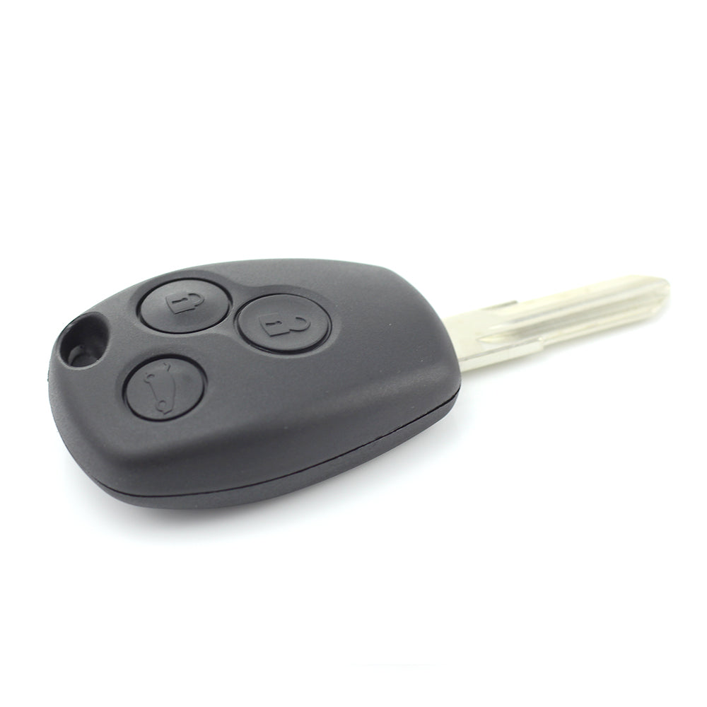 Dacia / Renault - Carcasa cheie cu 3 butoane si suport baterie din inox