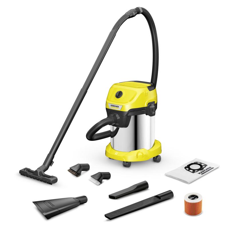 Karcher Wd 3 S V-17/4/20 (Kärcher Wd 3 S V-17/4/20. Maximum input power: 1000 W. Type: Drum vacuum)