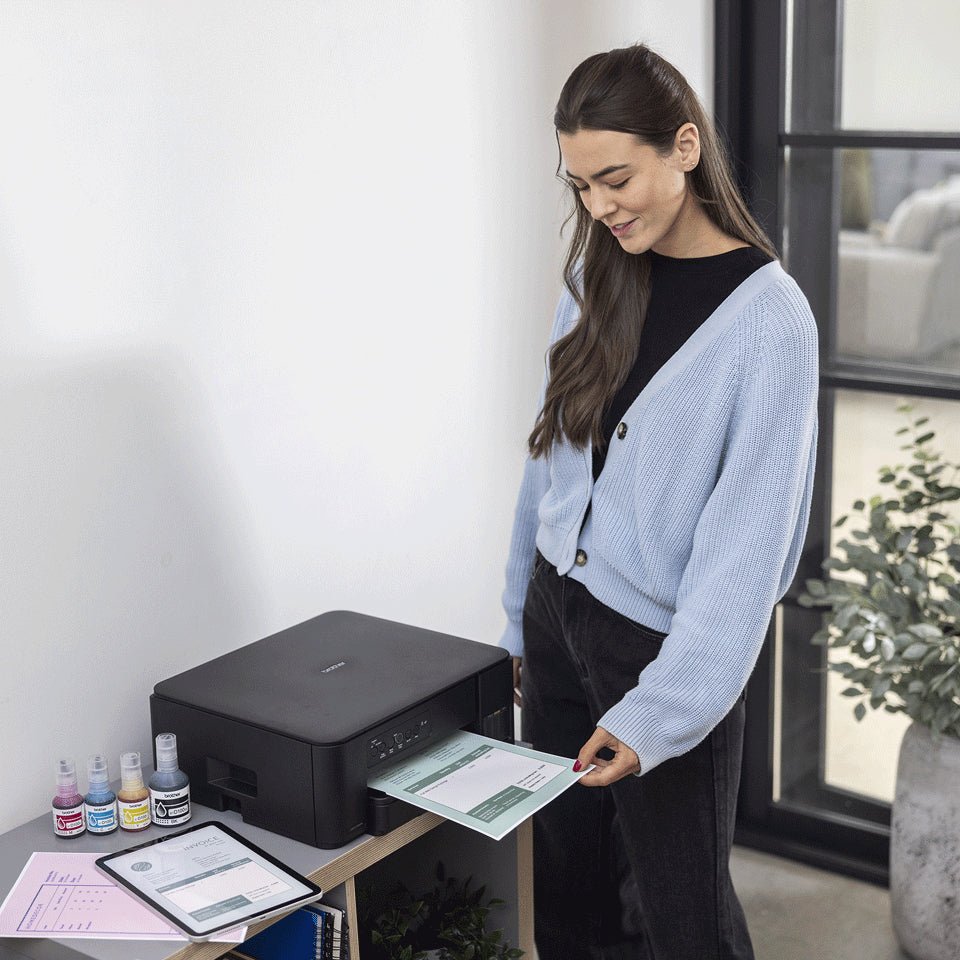 Multifunctional Inkjet CISS Color brother DCP-T430W, A4, Functii: Impr.|Scan.|Cop., Viteza de Printare Monocrom: 16ppm, Viteza de printare color: 9ppm, Conectivitate:USB|WIFI, Duplex:Nu, ADF:Nu(incl.TV 11lei) "DCPT430WYJ1"