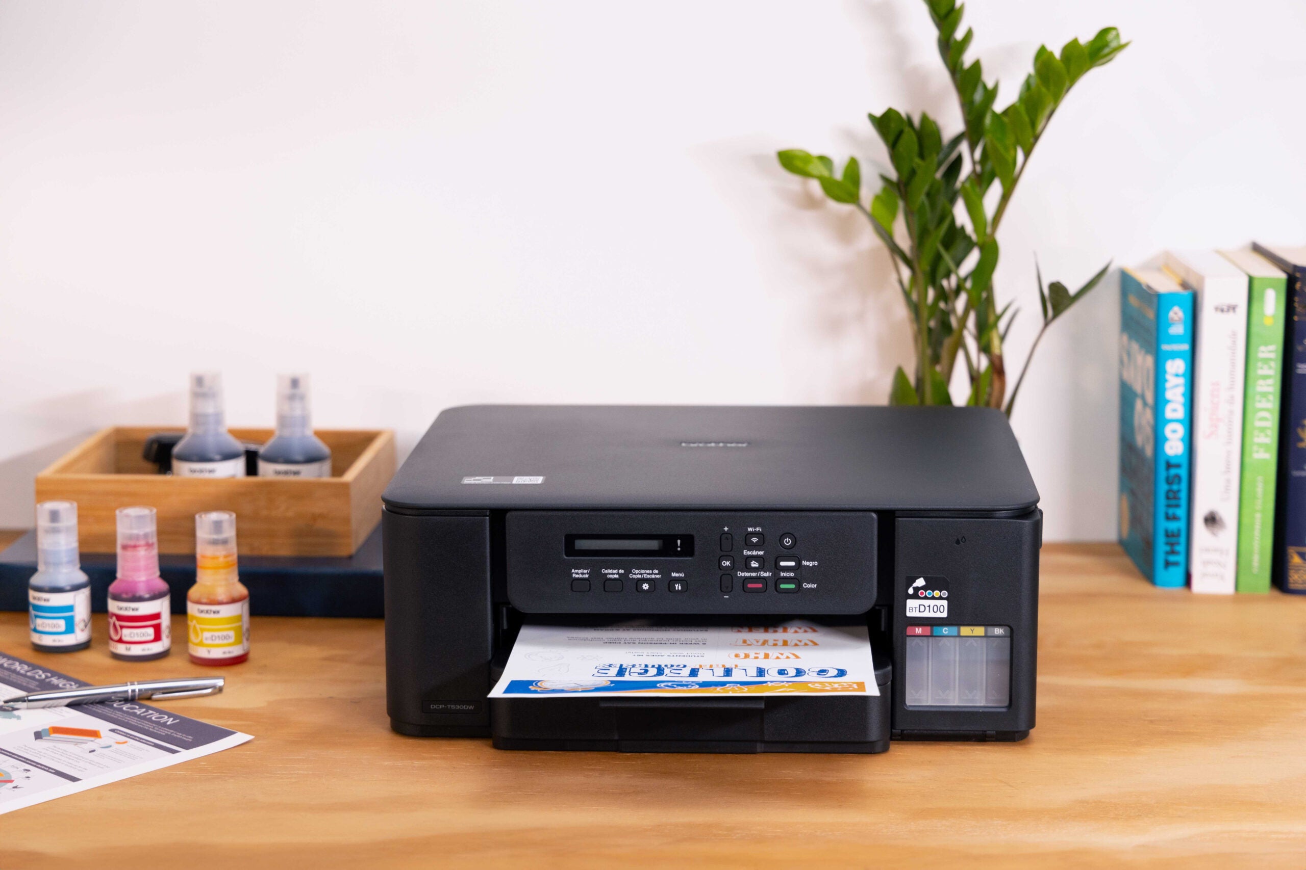Multifunctional Inkjet CISS Color brother DCP-T530DW, A4, Functii: Impr.|Scan.|Cop., Viteza de Printare Monocrom: 16ppm, Viteza de printare color: 9ppm, Conectivitate:USB|WIFI, Duplex:Da, ADF:Nu(incl.TV 11lei) "DCPT530DWYJ1"