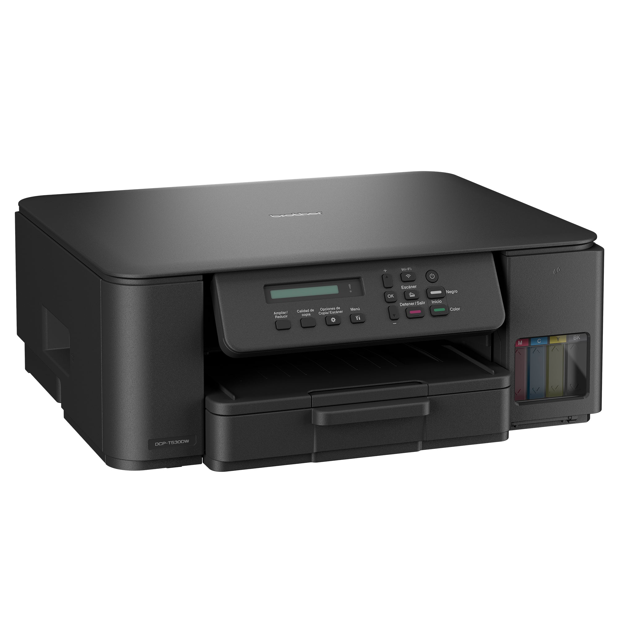 Multifunctional Inkjet CISS Color brother DCP-T530DW, A4, Functii: Impr.|Scan.|Cop., Viteza de Printare Monocrom: 16ppm, Viteza de printare color: 9ppm, Conectivitate:USB|WIFI, Duplex:Da, ADF:Nu(incl.TV 11lei) "DCPT530DWYJ1"