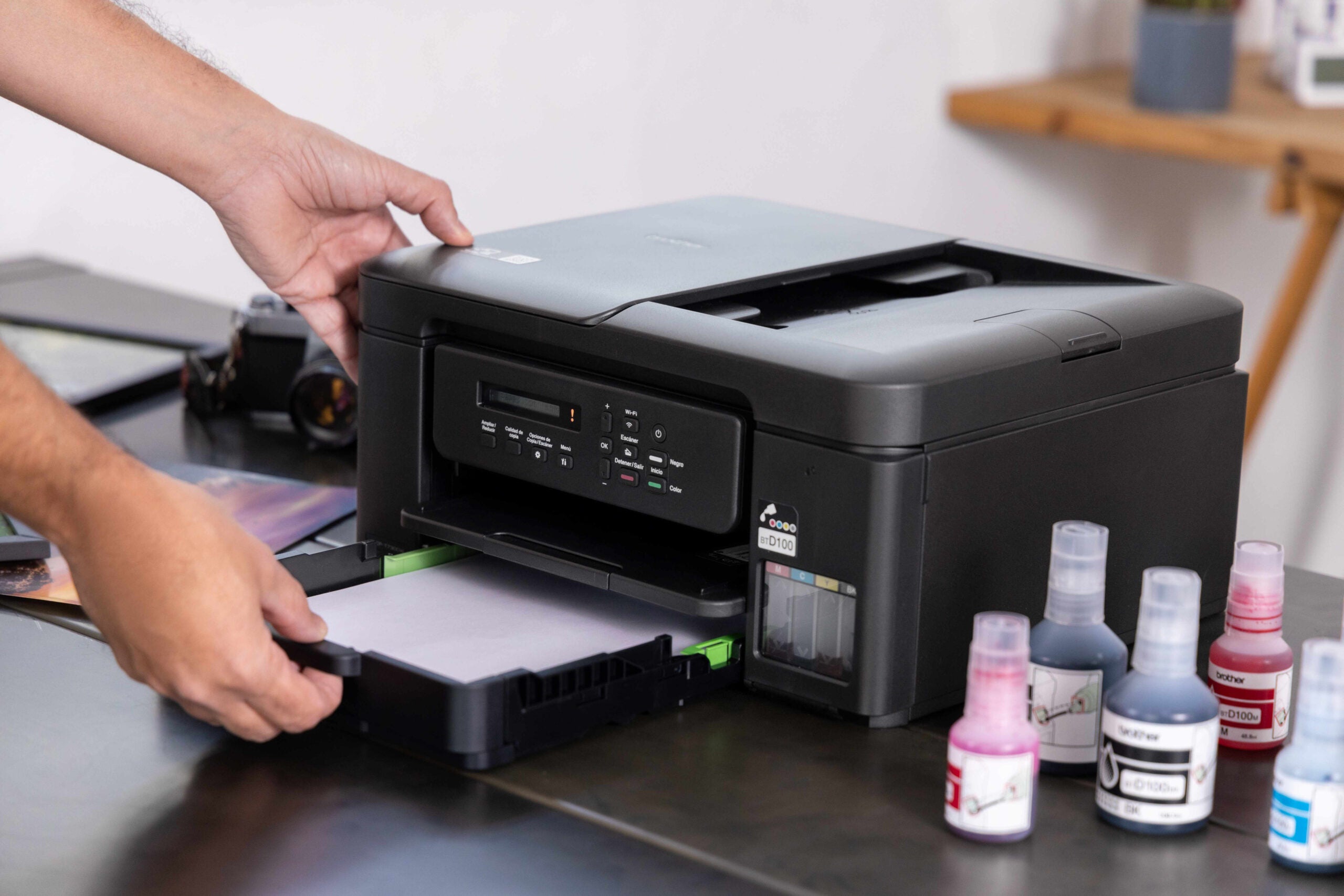 Multifunctional Inkjet CISS Color brother DCP-T730DW, A4, Functii: Impr.|Scan.|Cop., Viteza de Printare Monocrom: 16ppm, Viteza de printare color: 15.5ppm, Conectivitate:USB|WIFI, Duplex:Da, ADF:ADF(incl.TV 11lei) "DCPT730DWYJ1"