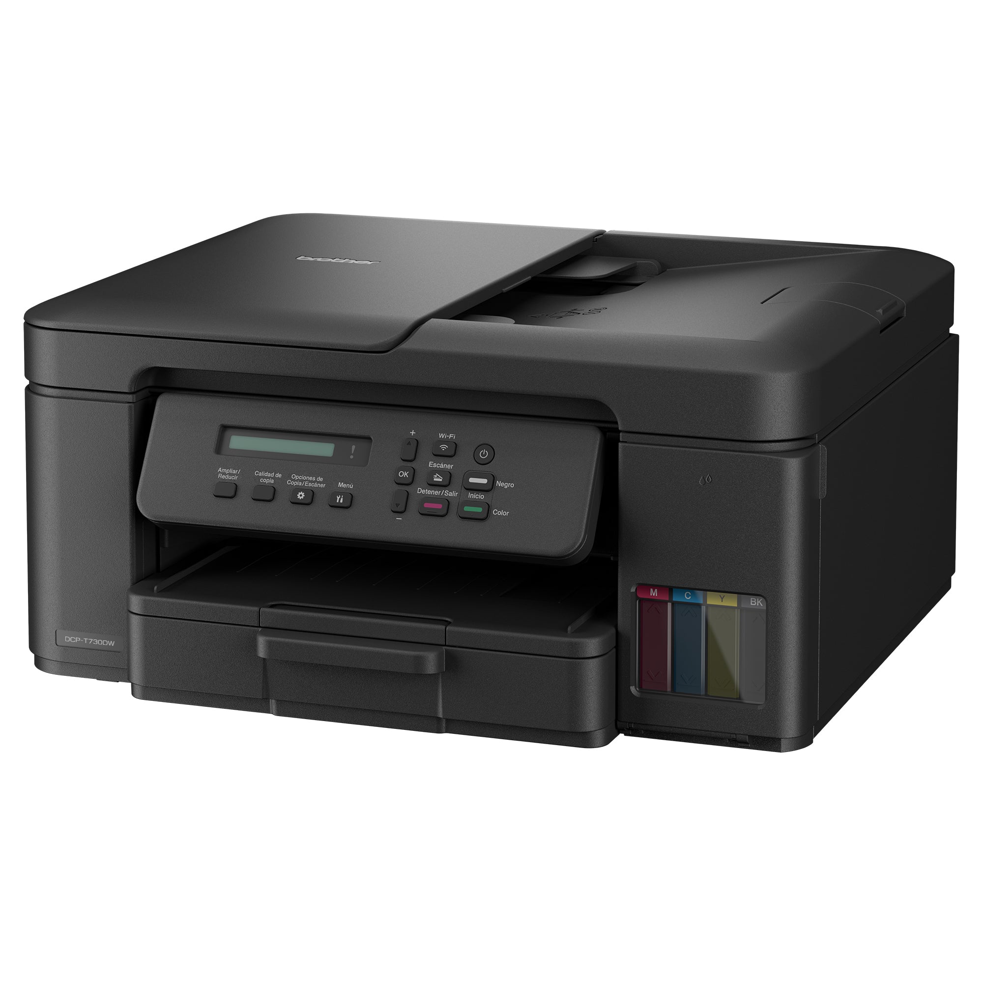 Multifunctional Inkjet CISS Color brother DCP-T730DW, A4, Functii: Impr.|Scan.|Cop., Viteza de Printare Monocrom: 16ppm, Viteza de printare color: 15.5ppm, Conectivitate:USB|WIFI, Duplex:Da, ADF:ADF(incl.TV 11lei) "DCPT730DWYJ1"