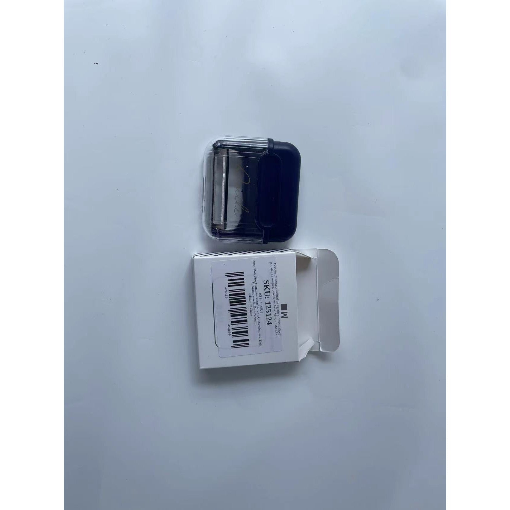 Decojitor/Curatator manual de legume si fructe, portabil, cu magnet, doua lame, Inox, Mov, 6.7x6x1.6 cm