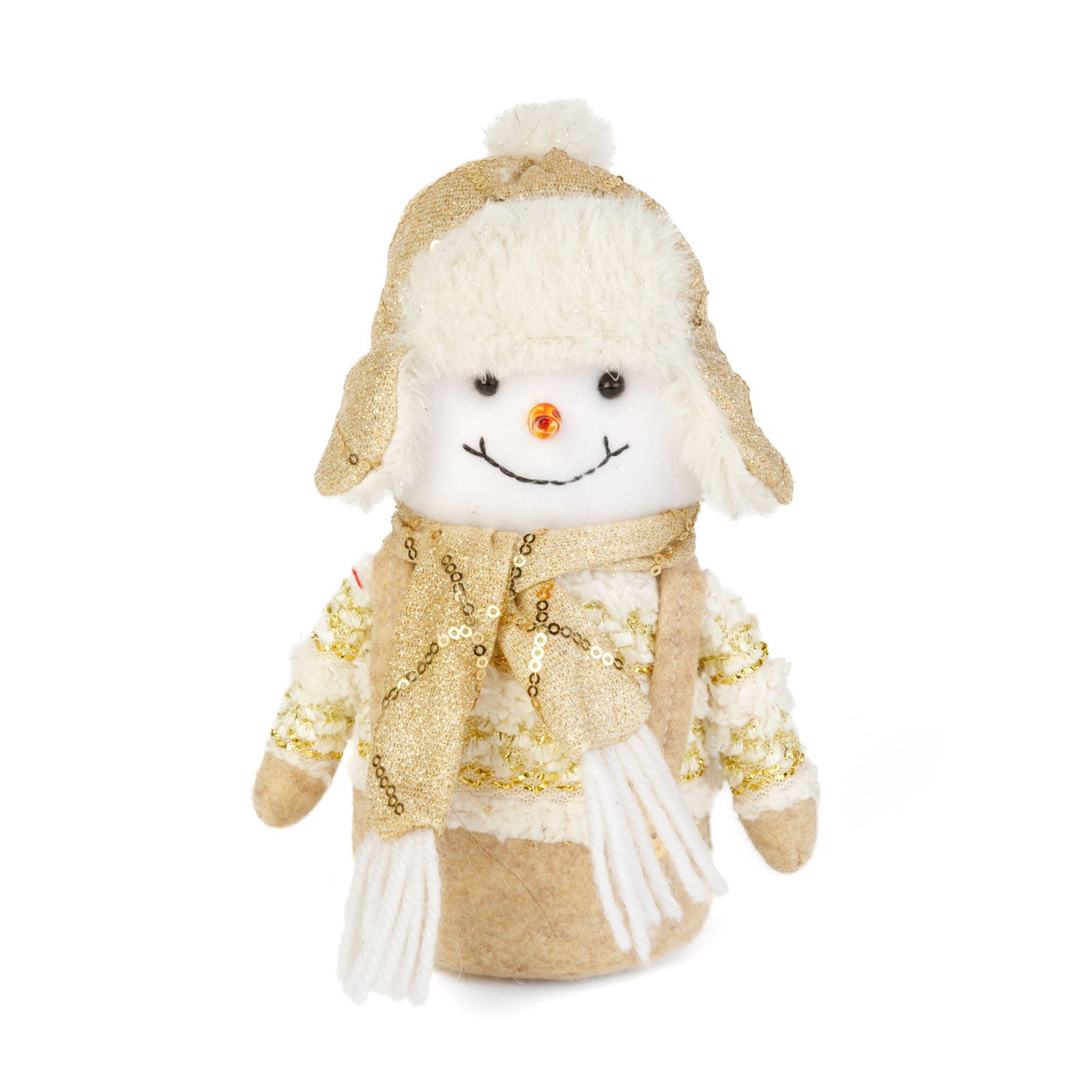 Decorațiune Crăciun - Om de Zăpadă Textil - 20 cm