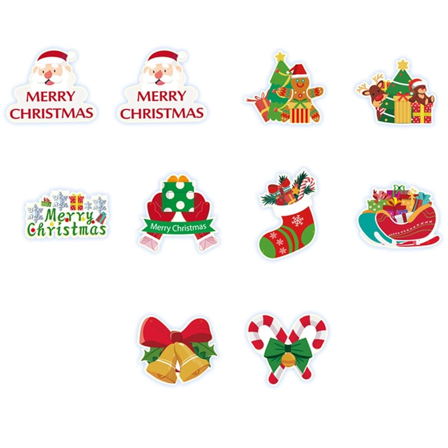 Set 2 Decoratiuni de Craciun, de Agatat, pentru Usa, Sfoara Inclusa, 21 cm/28 cm, din Hartie 350g, Multicolor
