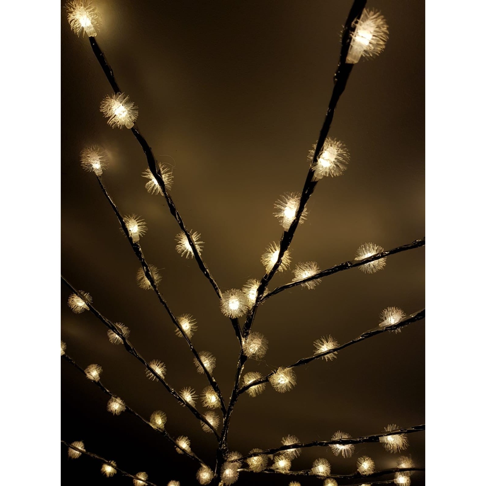Decoratiune Luminoasa Crenguta cu Baterii 72 LED -uri Alb Cald