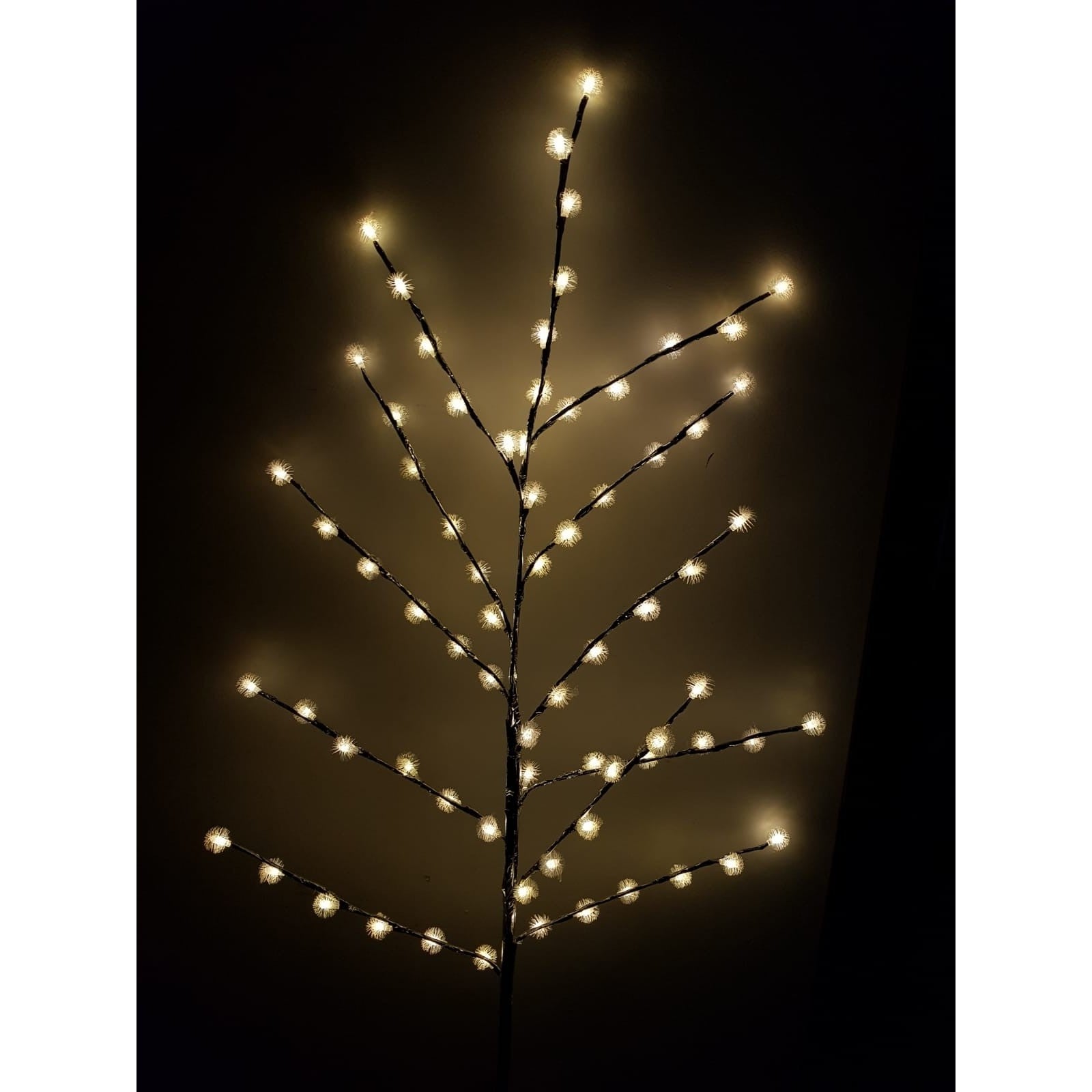 Decoratiune Luminoasa Crenguta cu Baterii 72 LED -uri Alb Cald
