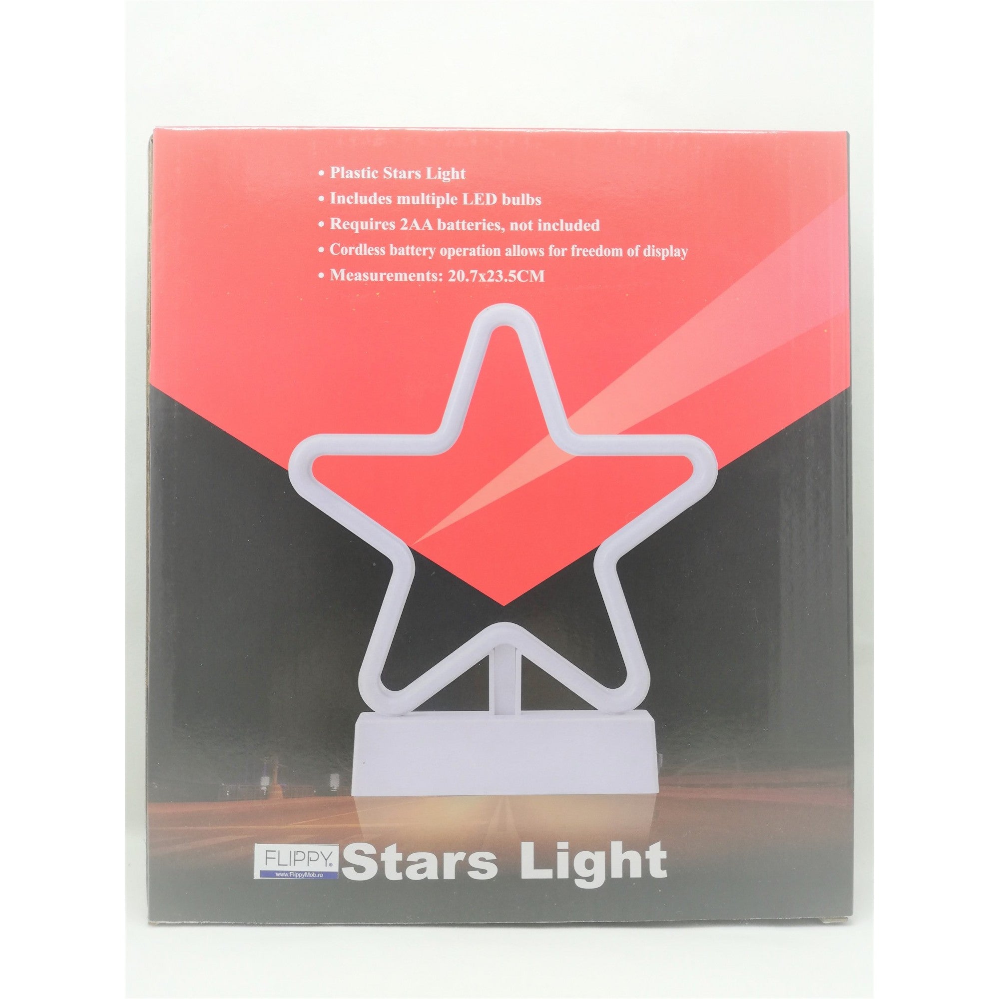 Decoratiune Luminoasa cu Baterii Stea 25 cm Alb Rece